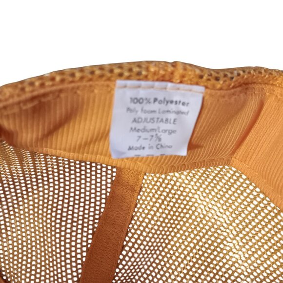 Old Farts Ex-Wife Mesh Trucker Cap Yellow White Adjustable Medium/Large Skater - Picture 5 of 6